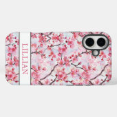 桜の花 モノグラム入り Case-Mate iPhoneケース (裏面 (横))