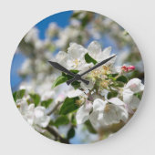 桜の花 ラージ壁時計 (正面)