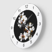 桜の花 ラージ壁時計 (傾斜)