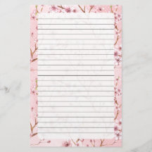 桜の花、文房具 サイズ: 5.5" x 8.5"