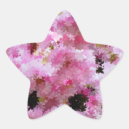 桜の花 星シール (正面)