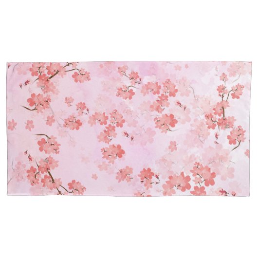桜の花 枕カバー (正面)