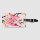 桜の花 桃色 花嫁介添人 フラワー ラゲッジタグ (正面横)