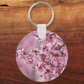 桜の花 淡いピンクの層 キーホルダー (正面)