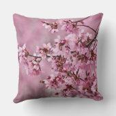 桜の花 淡いピンクの層 クッション (裏面)