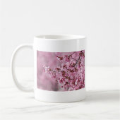 桜の花 淡いピンクの層 コーヒーマグカップ (左)