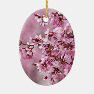 桜の花 淡いピンクの層 セラミックオーナメント