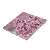 桜の花 淡いピンクの層 タイル (側面)