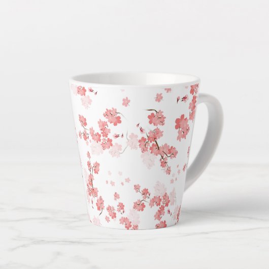 桜の花 2 カフェラテマグ (右アングル)