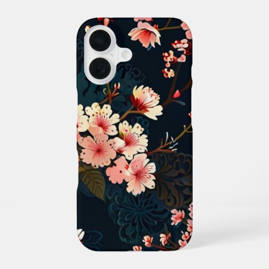 桜の花 iPhone 16ケース (裏面)