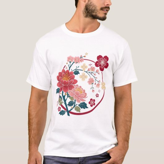 桜の花 Tシャツ (正面)