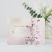 桜の花RSVP 出欠カード (スタンド正面)