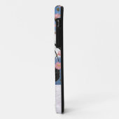桜の芸者と雪の桜と鳥 Case-Mate iPhoneケース (裏面/左)