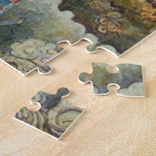 桜の芸者、ファインアートプロダクト ジグソーパズル (側面)