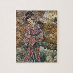 桜の芸者、ファインアートプロダクト ジグソーパズル