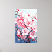 桜の芸術作品001 さくら キャンバスプリント (正面)