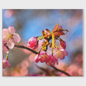 桜の芽が開いて開花 ラッピングペーパー (フラット)