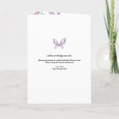 桜の蝶葬式プログラム プログラム (裏面)