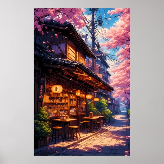 桜の街角 ポスター (正面)