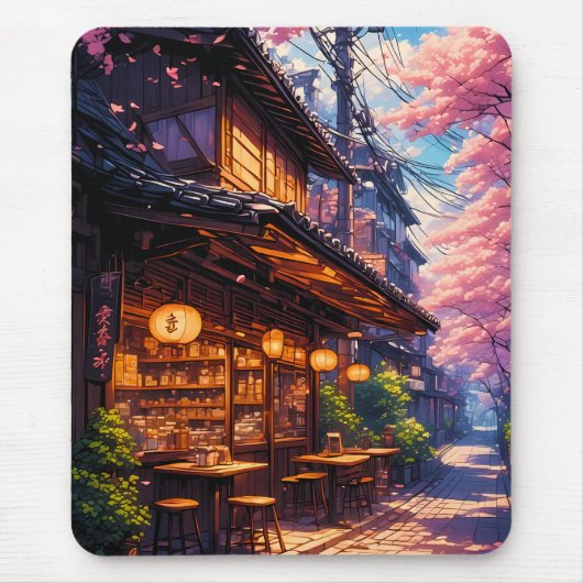 桜の街角 マウスパッド (正面)