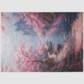桜の谷の日本鯉ストリーム ピンク 薄葉紙 (正面)