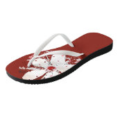 桜の赤と白の乙女チックなさくら ビーチサンダル (アングル)
