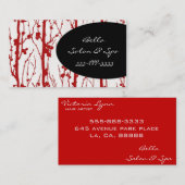 桜の赤 名刺 (正面/裏面)