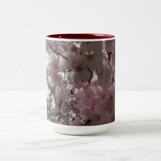 桜の開花 ツートーンマグカップ (中央)