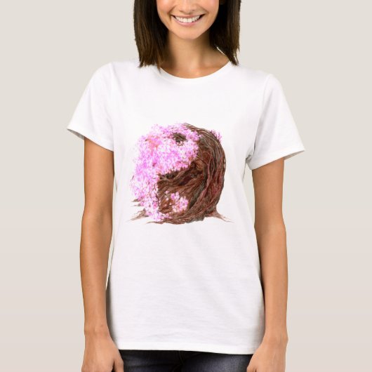 桜の陰陽 Tシャツ (正面)
