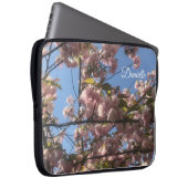 桜の電子機器ケース ラップトップスリーブ (正面右)