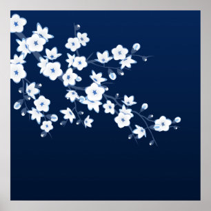 桜の青い白 ポスター