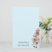 桜の青 便箋 (スタンド正面)