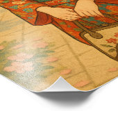 桜の静穏日本の着物美しい フォトプリント            (角)