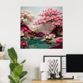 桜の風景 🌸 ポスター (ホームオフィス)