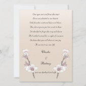 桜の駆け落ちの発表 案内状 (正面)