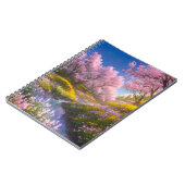 桜の魅力的木々の美しいの採用 ノートブック (左側)