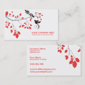 桜の鳥の名刺 名刺 (正面/裏面)