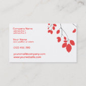 桜の鳥の名刺 名刺 (裏面)