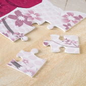 桜のKokeshiのかわいい人形 ジグソーパズル (側面)