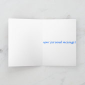 桜のKokeshiの人形、挨拶状 カード (内部)