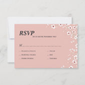 桜のrsvp 出欠カード (正面)