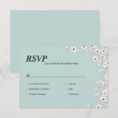 桜のrsvp 出欠カード (正面/裏面)