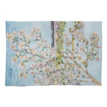 桜のWashington D.C.の絵画的な水彩画