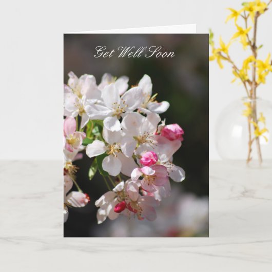 桜はすぐによく得ます カード (黄色い花)