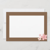 桜はノート感謝していしています ノートカード (裏面)