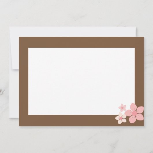 桜はノート感謝していしています ノートカード (裏面)