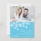 桜は日付の写真の招待状を救います セーブザデート (正面)