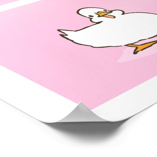 桜もちもちアヒル  ポスター (角)