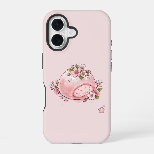 桜もちiPhoneケース iPhone 16ケース (裏面)