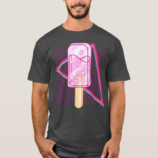 桜アイスドロップポプシクルかわいい審美的アーポップ・アートのト Tシャツ